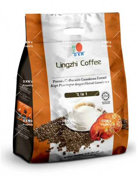DXN 3 in 1 Coffee – Instant Coffee with Cream and Sugar – dxn – 20 Sachets