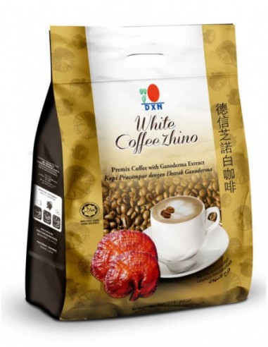 DXN White Coffee Zhino – Instant Cappuccino met Ganoderma – 12 Zakjes