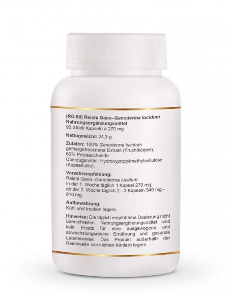 Ganoderma RG – Natuurlijke Immuunversterker & Detox Ondersteuning (90 Capsules)