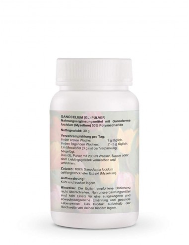 Ganocelium GL Powder – Beatus Natura – Natural Reishi Mycelium Powder for Brain & Cellular Support