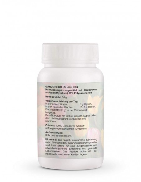 Ganocelium GL Powder – Beatus Natura – Natural Reishi Mycelium Powder for Brain & Cellular Support