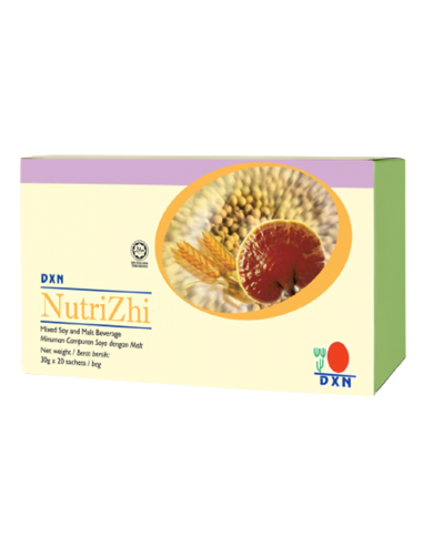 Nutrizhi DXN – Vegan Sojadrank met Maltaroma & Ganoderma Mycelium – 20 zakjes